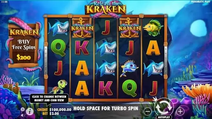 Spielautomat Release the Kraken - Bonus Buy